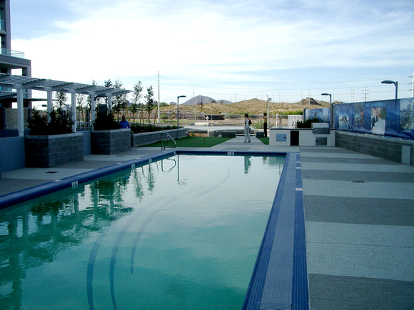 Swimming Pool overlooks Town Lake